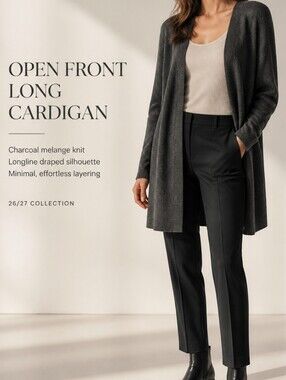 Stephanie Parks Long Sleeve Thigh Length Cardigan Size XL